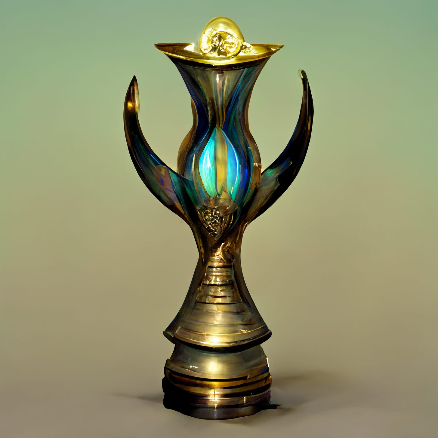 ornately designed trophy with magic