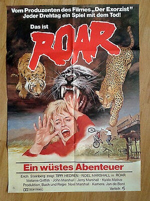 ROAR - Tippi Hedren - rare German 1-sheet poster 1981 Melanie ...