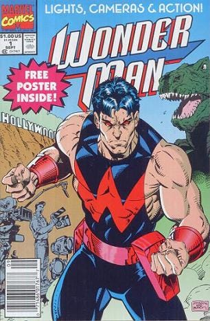 Wonder Man comic with an ad.