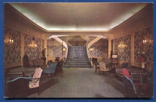 Jersey City New Jersey William Schlemm Funeral Home interior view postcard  | eBay