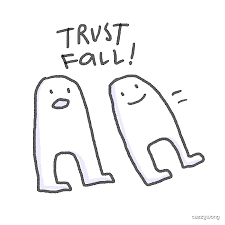 Trust Fall" by cazzywong | Redbubble