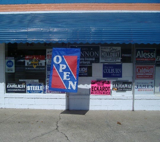 The Wicomico County Republican Headquarters is open for business.