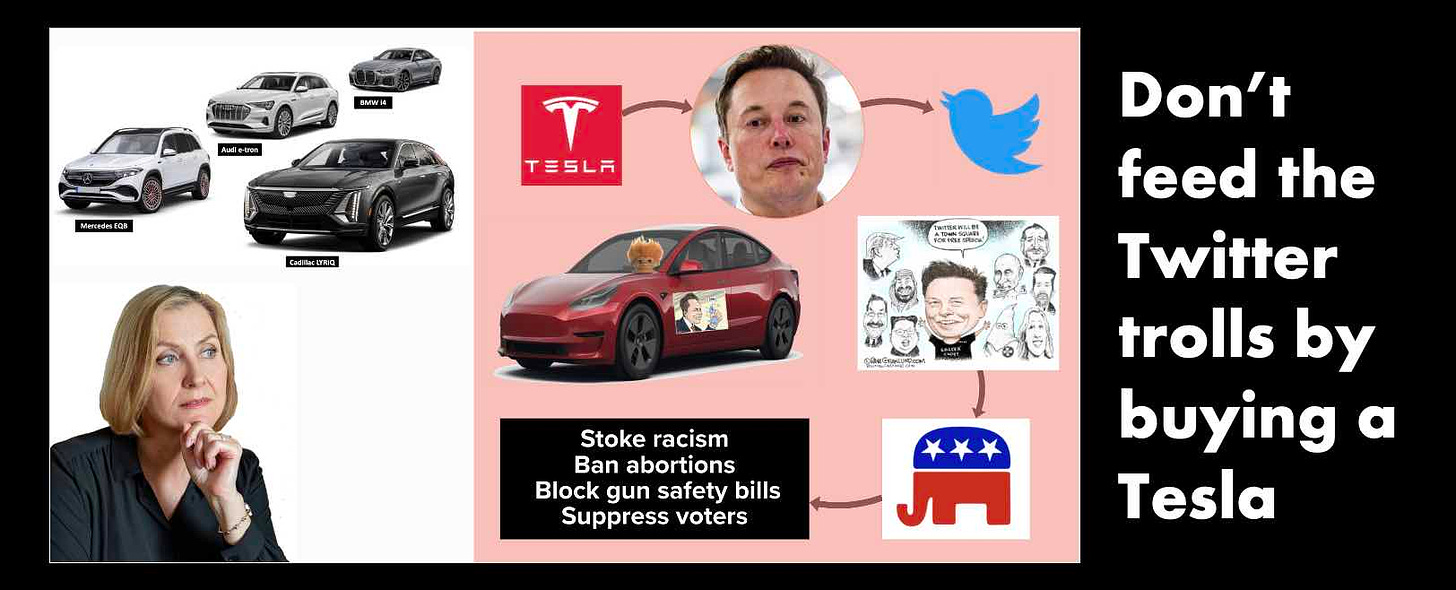 Don't feed the Twitter trolls by buying a Tesla