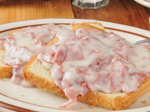 Shit On A Shingle (Creamed Chipped Beef on toast)