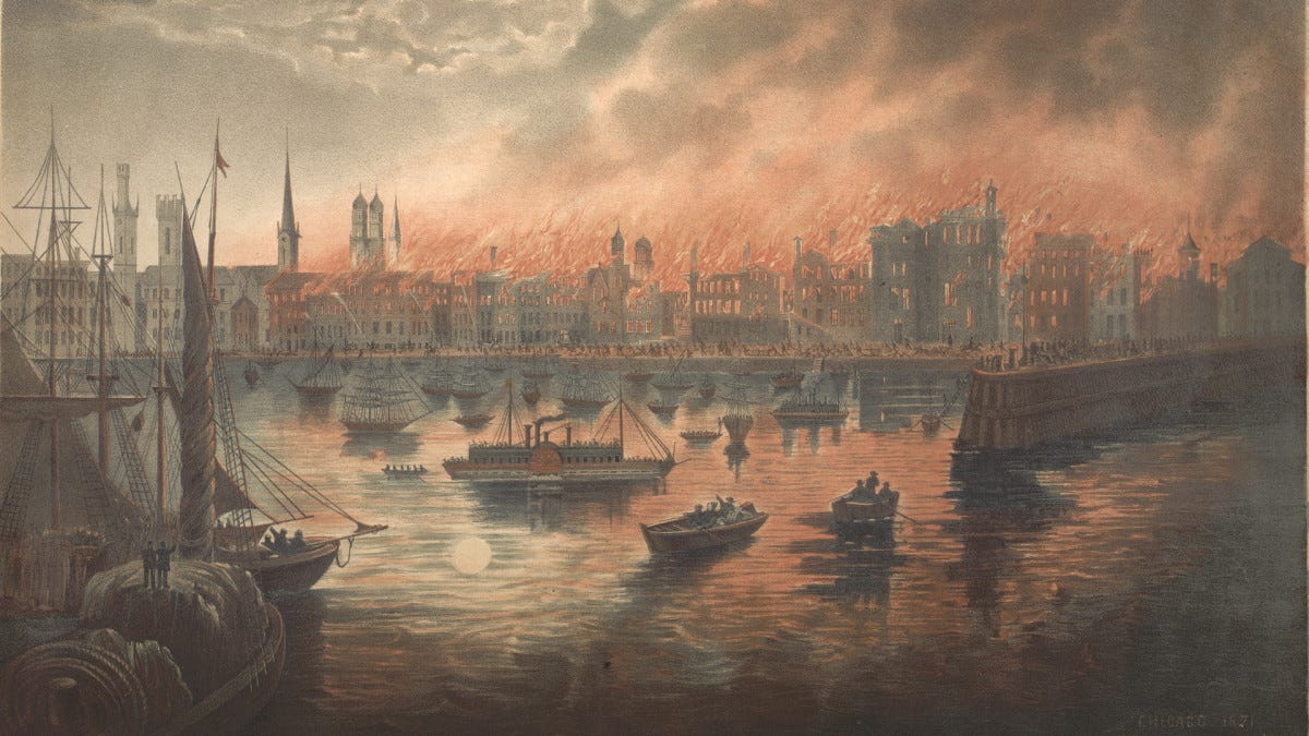Great Chicago Fire Begins - HISTORY