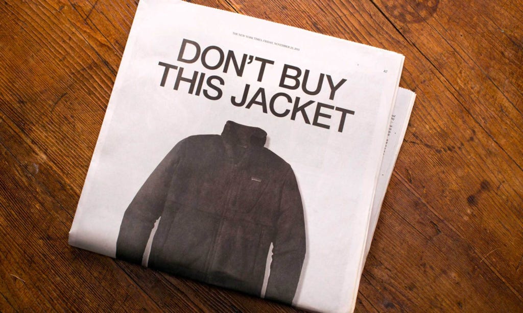 Patagonia Don&#39;t Buy This Jacket -