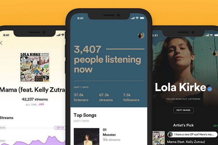 'Spotify for Artists' App Updated With New Design, Real-time Stats and More | Beebom