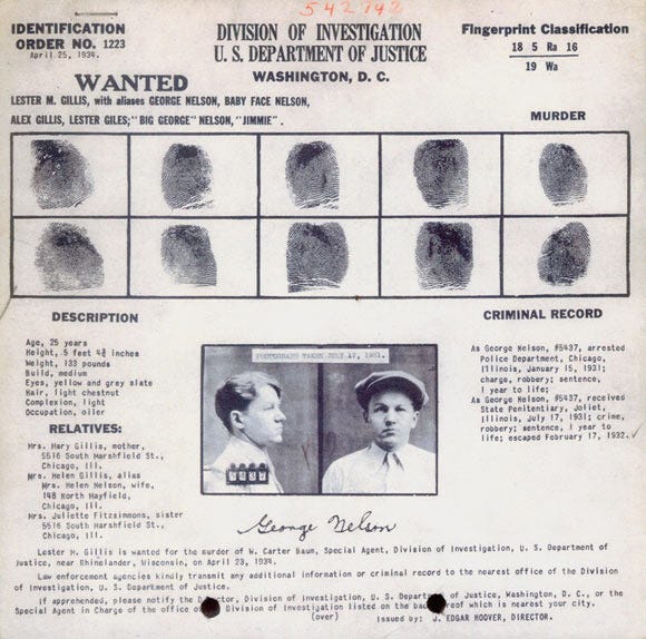 CRIME STORY: Lester Gillis AKA 'Baby Face' Nelson Killed By G-Men 85 Years  Ago This Week - Space Coast Daily