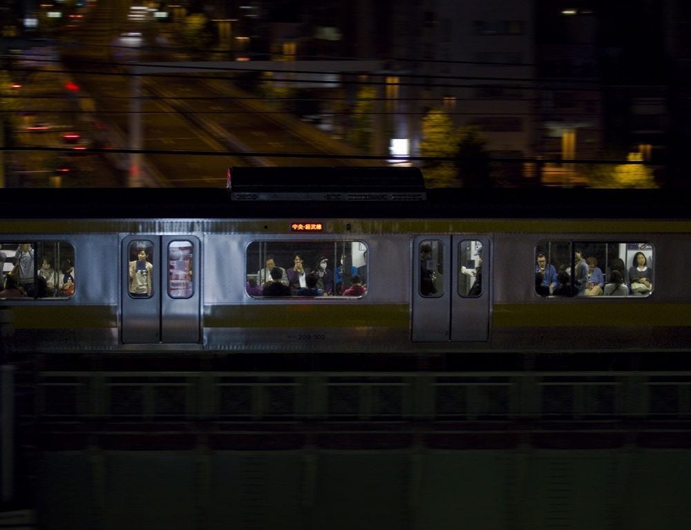 Sobu Train, Tokyo #tokio #night #transporation #windows #japon #train #city  #japan #transit #tokyo #subway #me… | Japan travel tips, Japan prefectures,  Japan travel