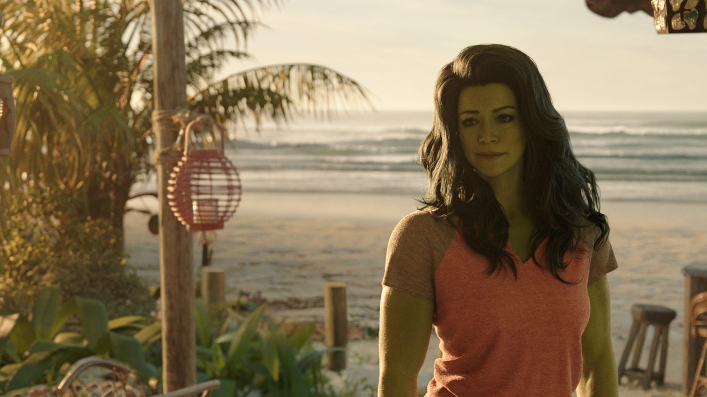 Tatiana Maslany in "She-Hulk: Attorney at Law"