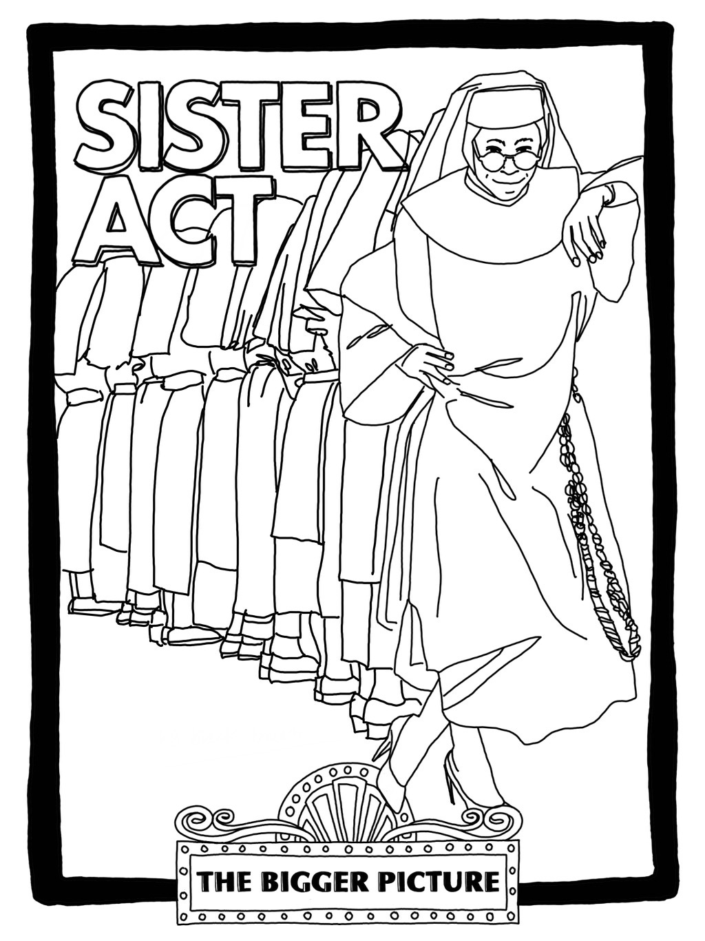 Sister Act coloring page