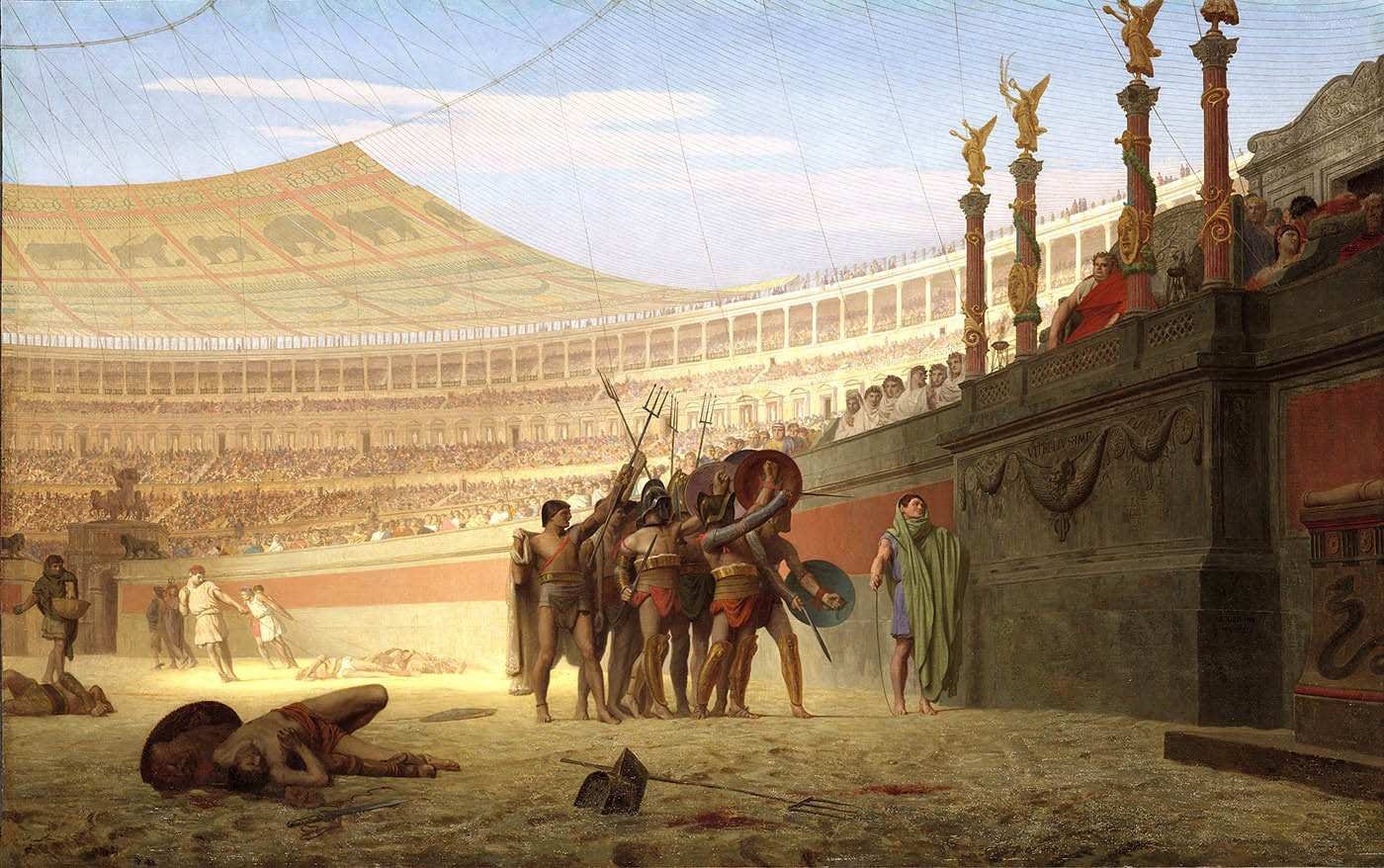 gerome ave caesar morituri te salutant painting gerome ave caesar morituri te salutant painting