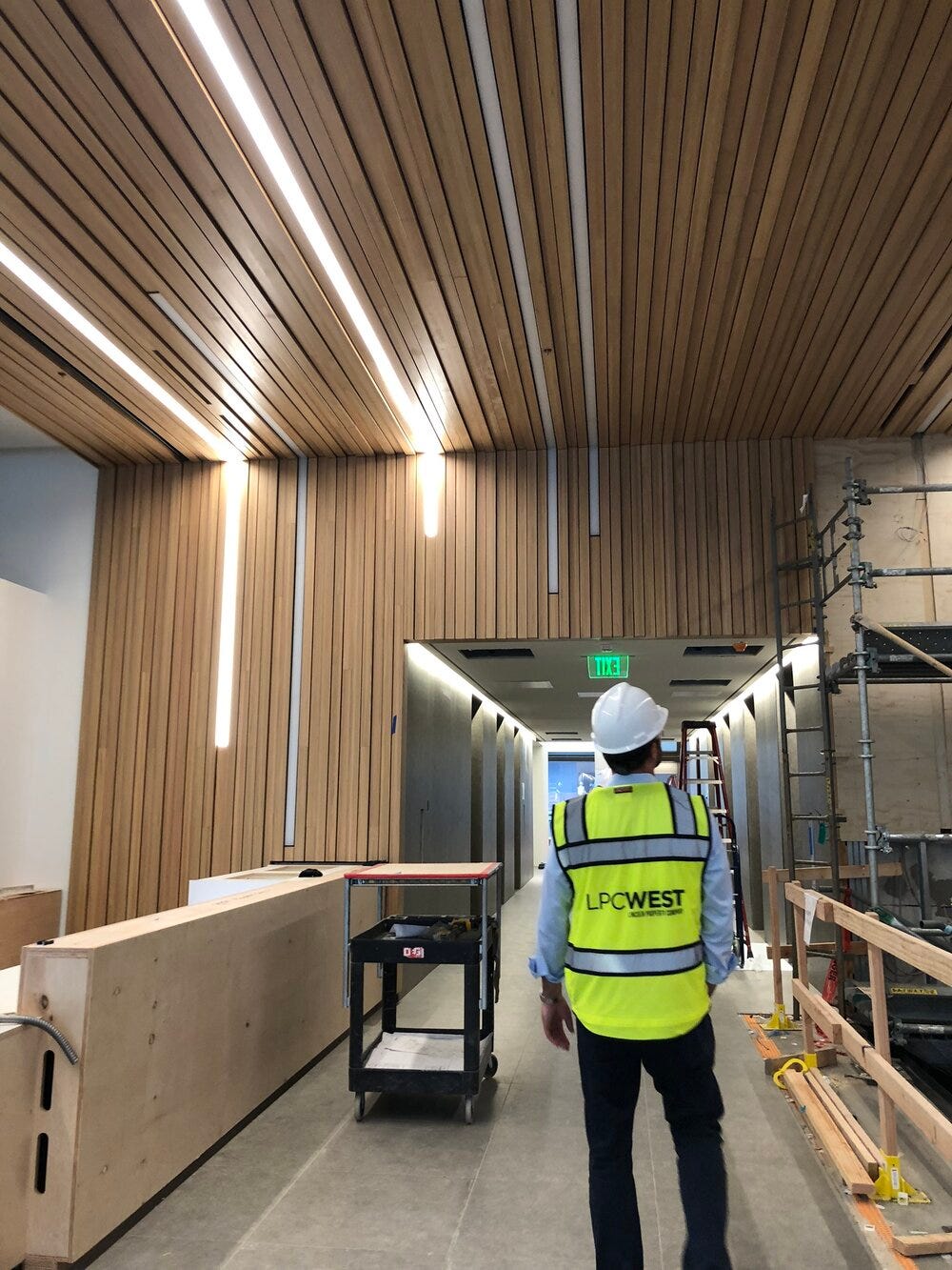 Touring a new lobby renovation in Portland