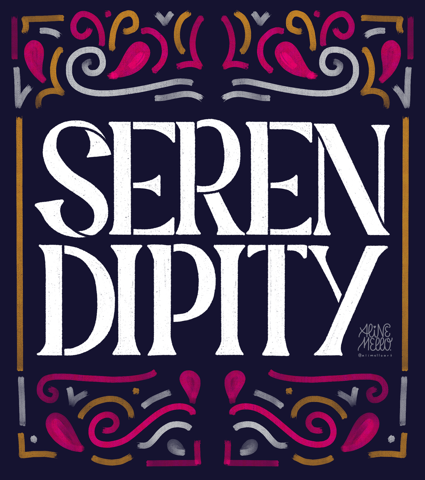 serendipity typography image