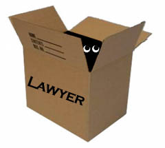 A lawyer in a box