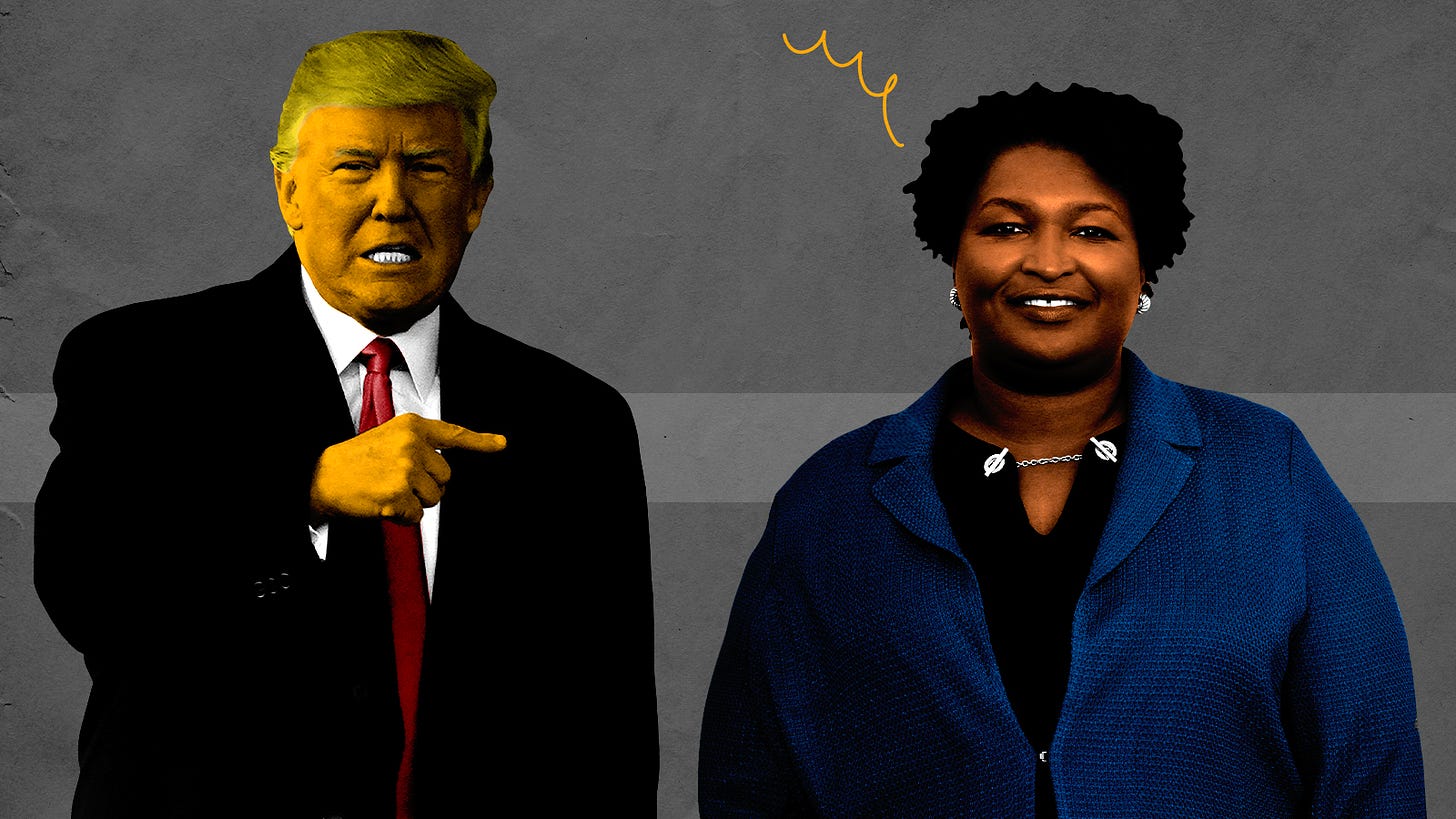 Why Donald Trump sort of endorsed Stacey Abrams over Brian Kemp in Georgia  | The Week