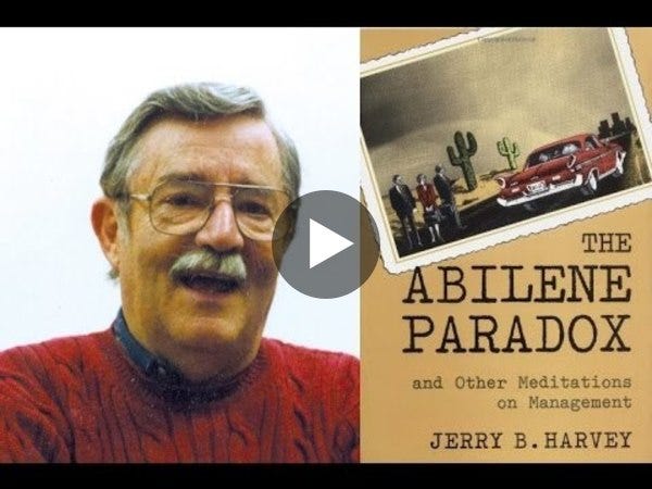 Dr. Jerry B. Harvey delivers 2 hours of insightful management yarns (1981) Dr. Jerry B. Harvey delivers 2 hours of insightful management yarns (1981)