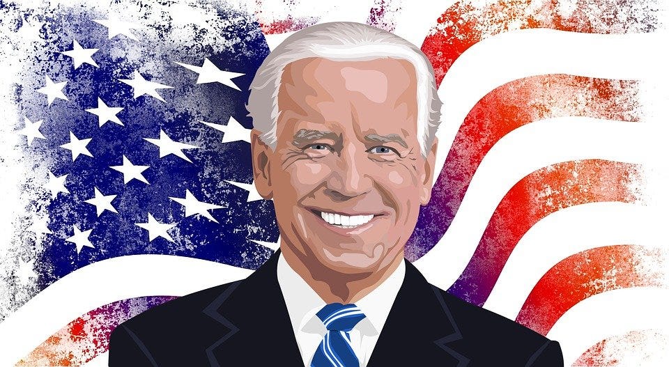 Joe Biden, President, American Flag, Portrait, Flag