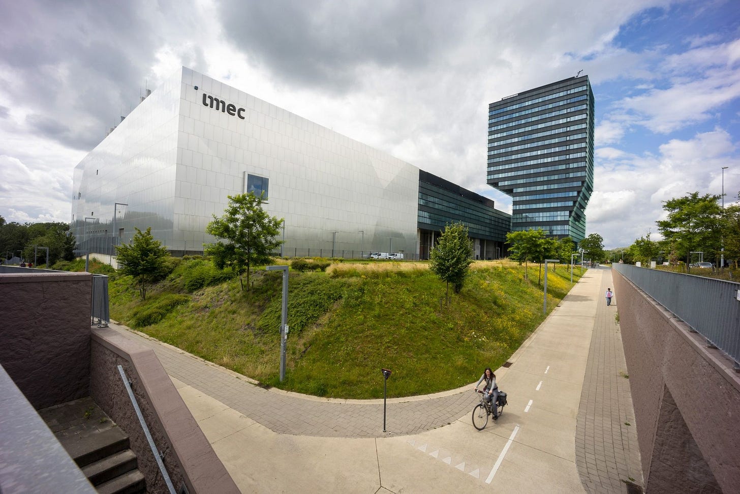 The imec R&amp;D center and tower in Leuven, Belgium.