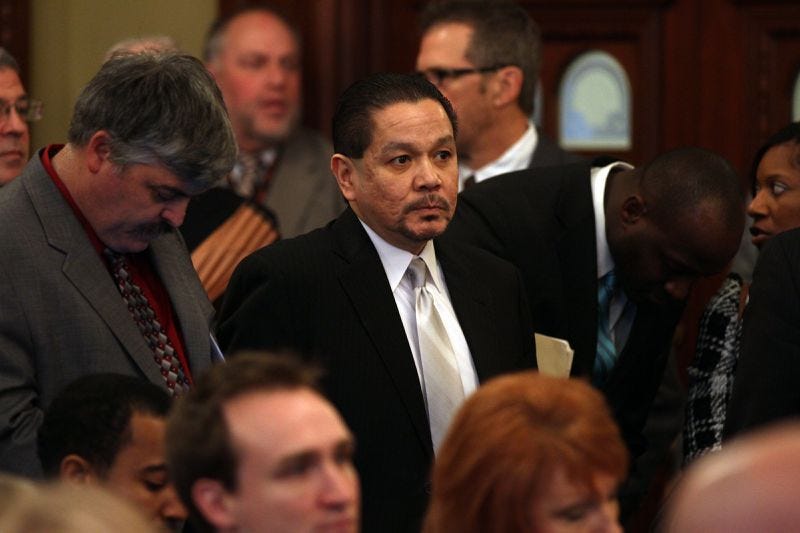 Former Democratic state Rep. Eddie Acevedo, seen here on Jan. 6, 2013, pleaded guilty to a federal tax charge stemming from the ongoing federal probe into Commonwealth Edison’s lobbying practices.