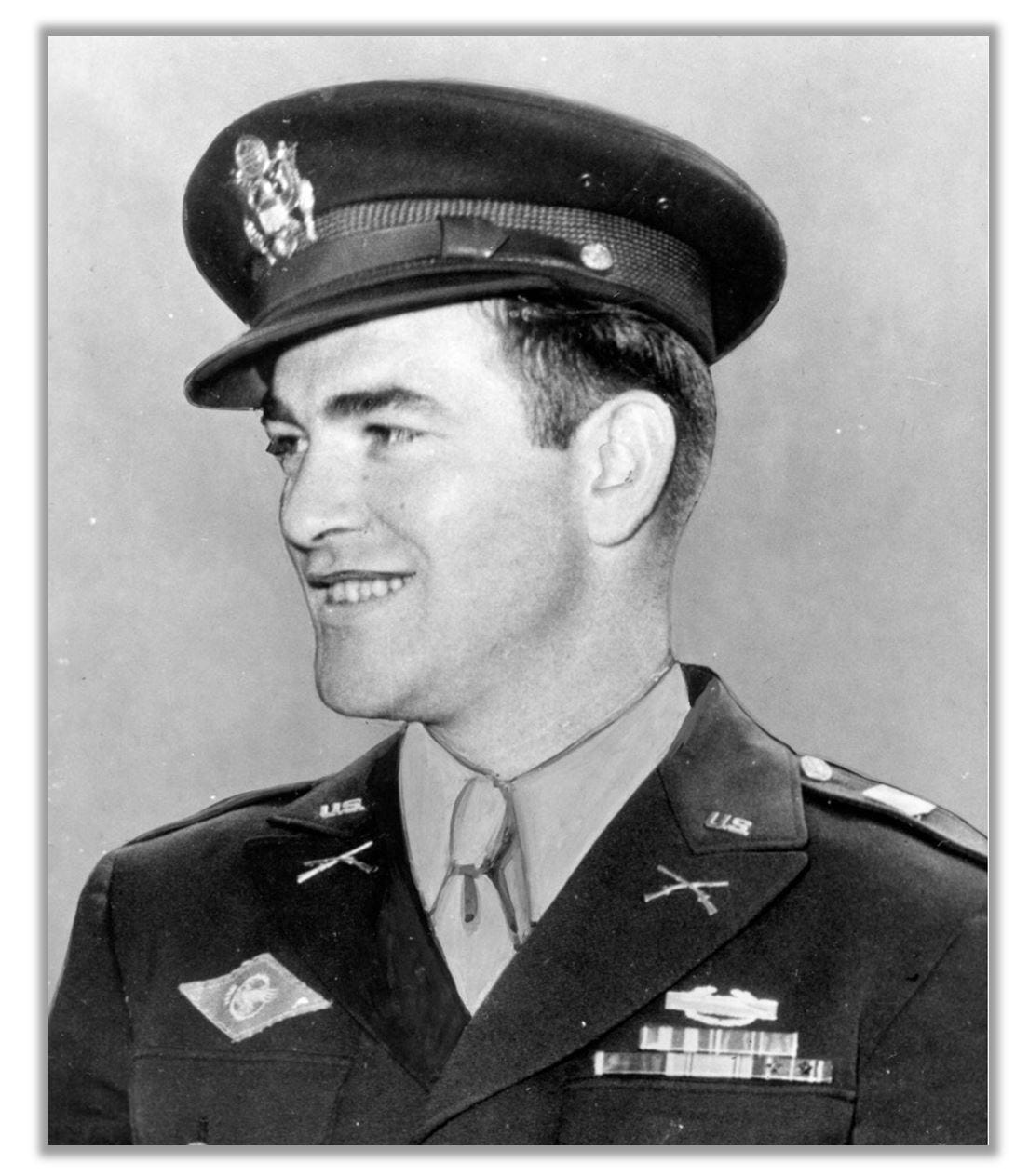 Headshot of Edward Silk, in uniform.