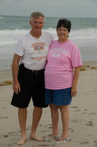 Mom and Dad on Golden Sands