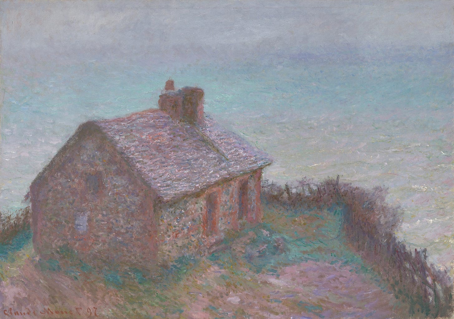The Customs House at Varengeville (1897) by Claude Monet