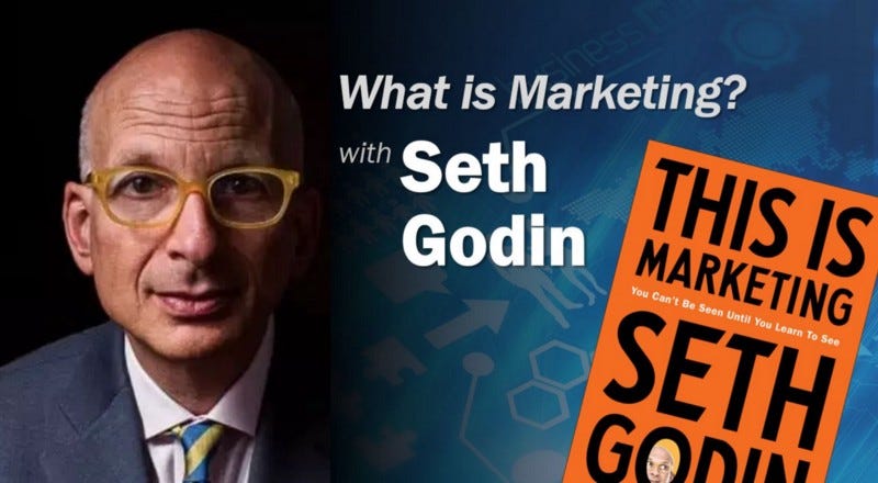 Seth Godin and his book cover