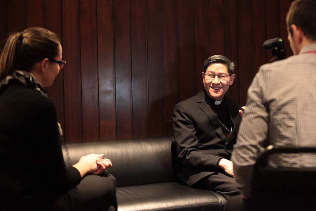 Agnieszka interviews Cardinal Luis Tagle.