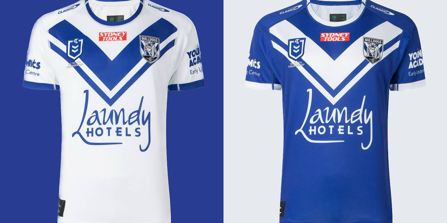 NRL Top Eight: 2023 Home/Away Jerseys - by Max Delaney