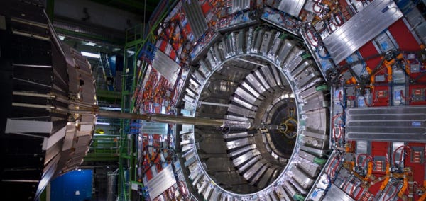 The CMS detector at the Large Hadron Collider takes billions of images of high-energy collisions every second to search for evidence of new particles. Graph neural networks expeditiously decide which of these data to keep for further analysis. Photo: CERN