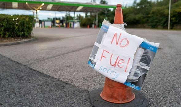 UK fuel crisis: Competition laws suspended as petrol stations across Britain  run dry | UK | News | Express.co.uk