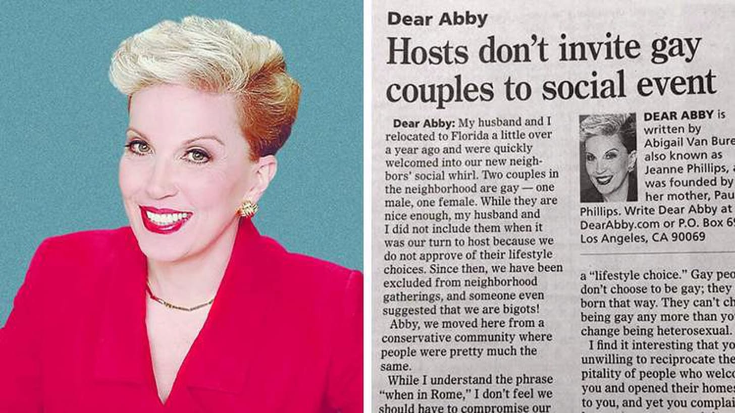 A Dear Abby column about anti-gay discrimination in Tampa went viral. Was  it real?