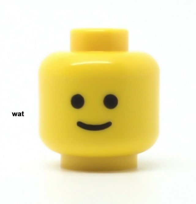 Lego head that's like "wat"