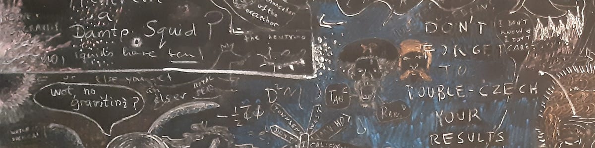 Blackboard from Stephen Hawking's Office (detail)