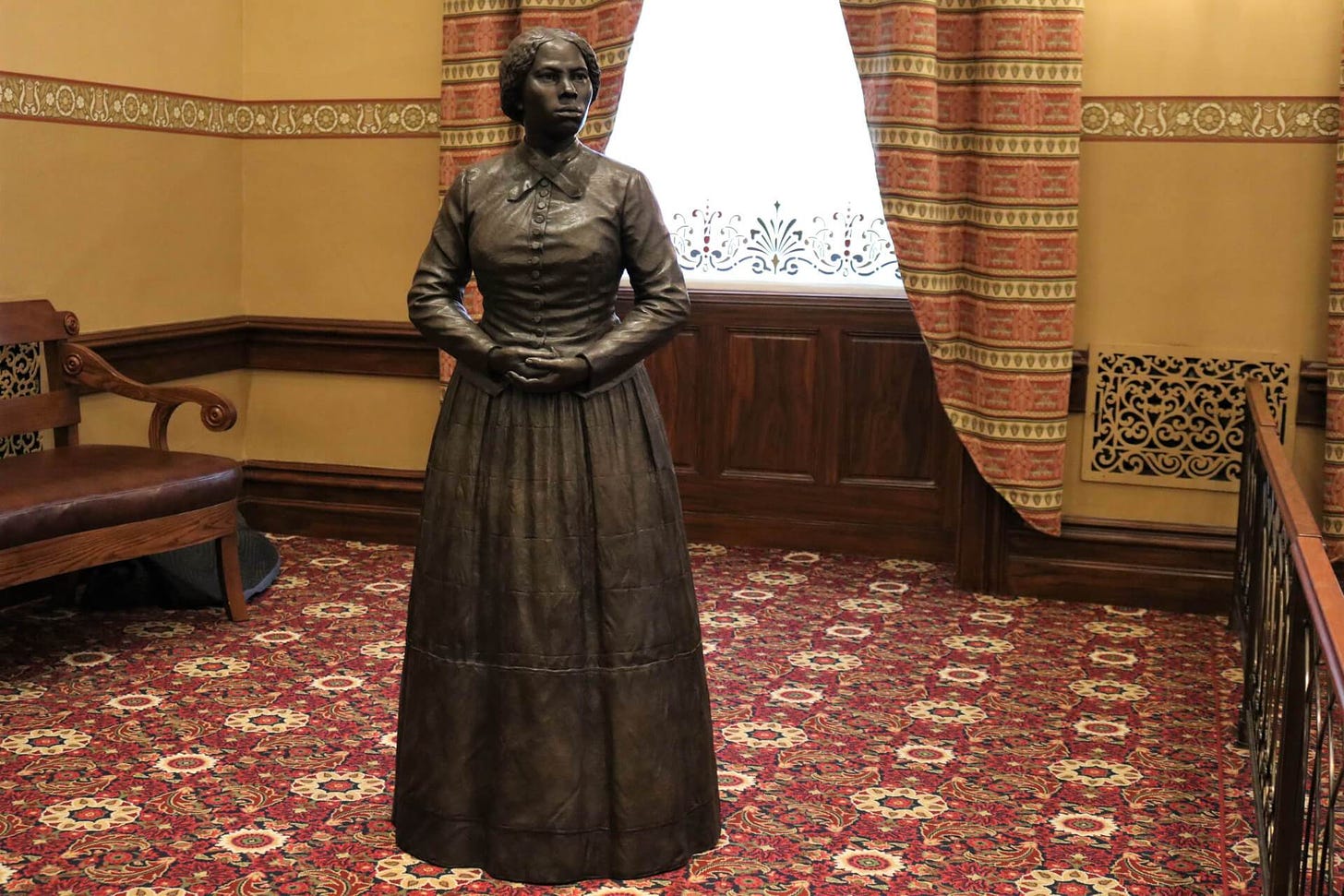 Sculptures of Tubman, Douglass Debut at Emotional State House Ceremony –  Maryland Matters
