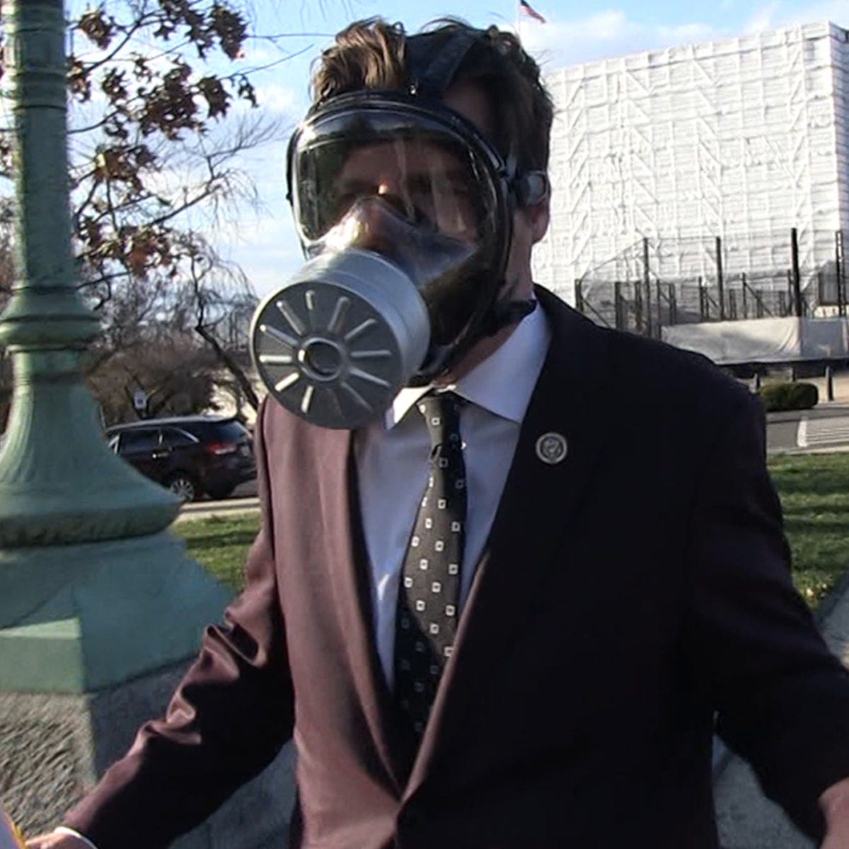 Rep. Matt Gaetz Defends Wearing Gas Mask for Coronavirus Vote