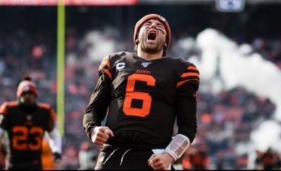 Baker Mayfield loses buddy system; now he must produce for new leadership |  Jeff Schudel | Browns | news-herald.com
