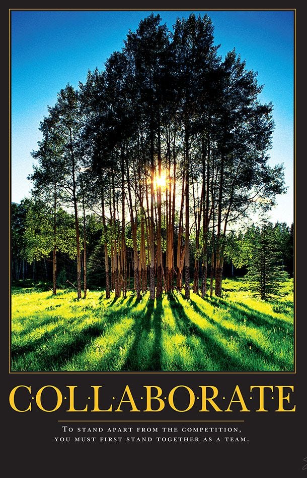Image result for collaborate tree poster