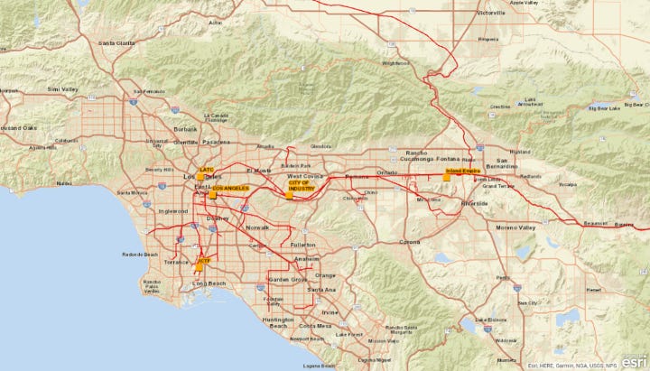 Medium | Intermodal Terminal Map S. California