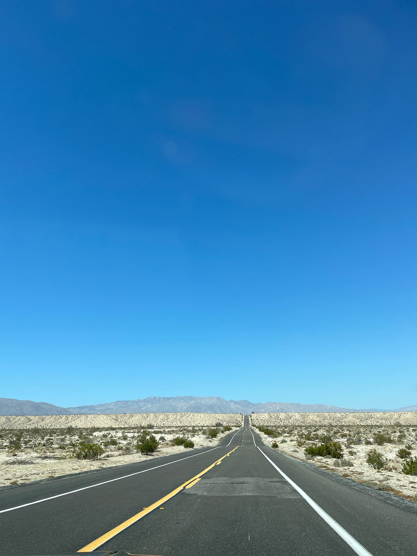 California desert road
