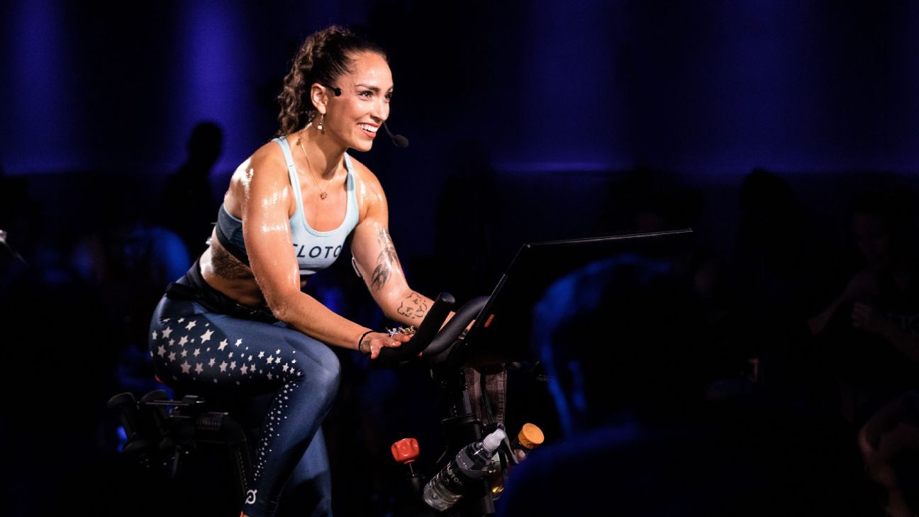 How Robin Arzon, a former non-athlete, became the face of fitness for  cycling superpower Peloton