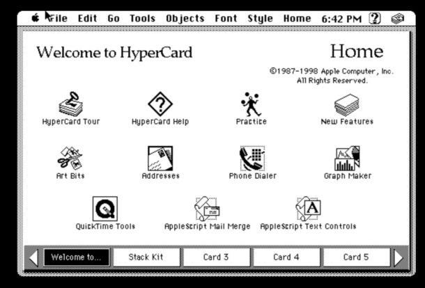 Run Hypercard on Modern Mac OS via Web Browser | OSXDaily
