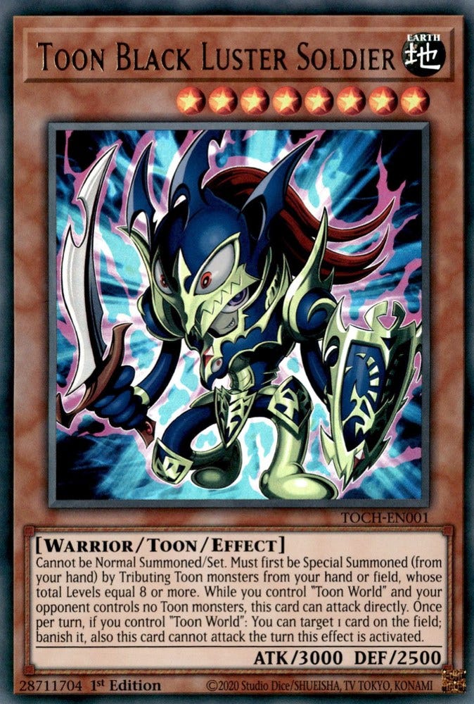 Toon Black Luster Soldier - Toon Chaos - YuGiOh