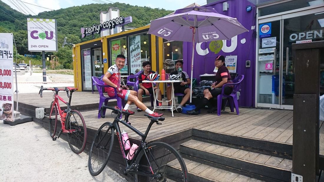 南韓的自行車手