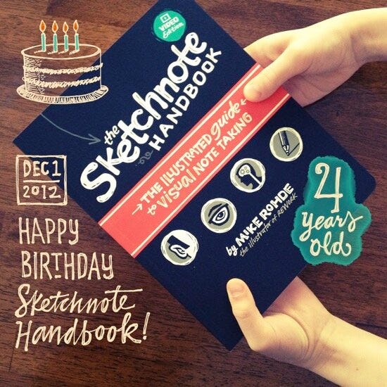 The Sketchnote Handbook 4th Birthday