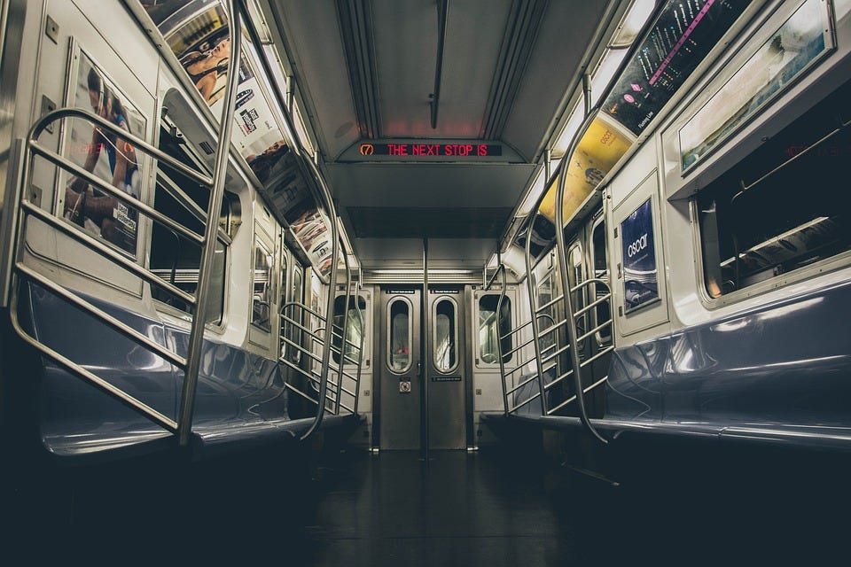 Subway, Metro, Train, Interior, Empty, Nyc