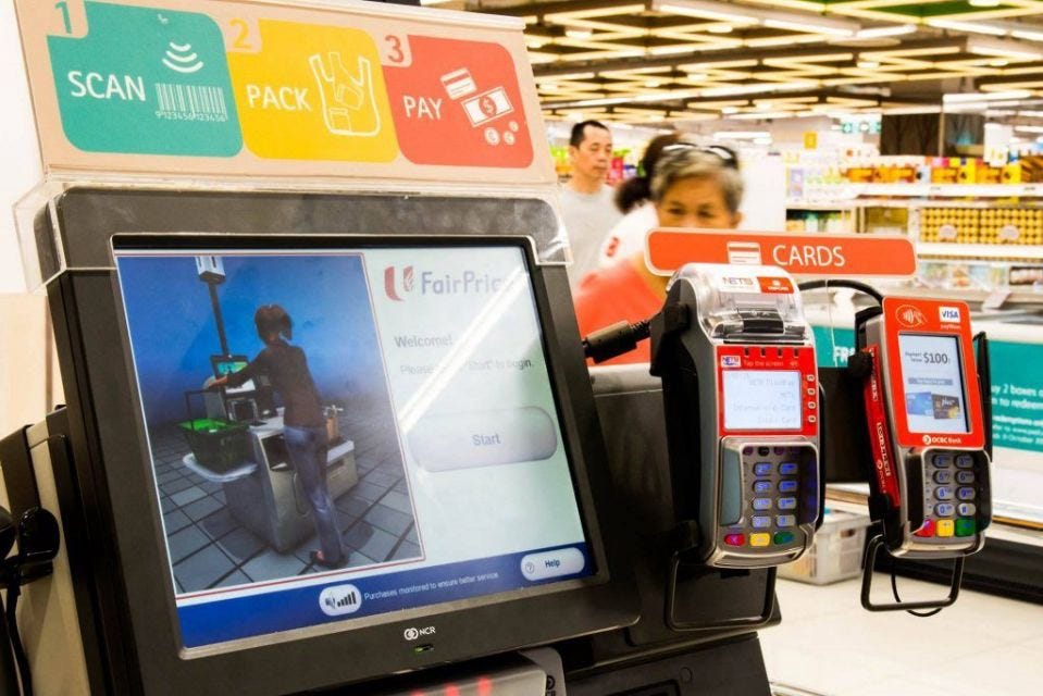 Improving the User Experience of self-checkout counter at NTUC Fairprice |  by Spuxdteam1 (Ian, Junyi, Edward and Beatrice) | Medium