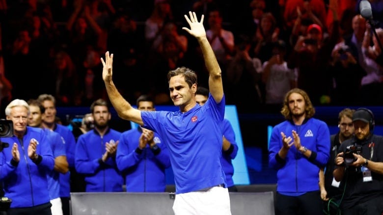 Roger Federer bids farewell, drops final match of career alongside Nadal at  Laver Cup | CBC Sports
