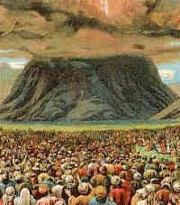 Gods presence over Mt_Sinai